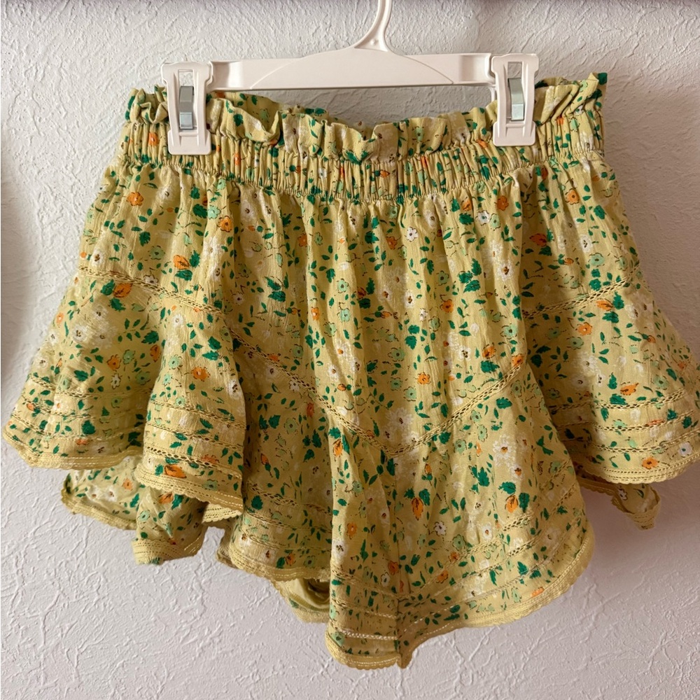 Floral Ruffle Skirt